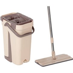 Комплект для уборки ведро и швабра HouseWork flat bucket Mop 8л Коричневый 10877 фото
