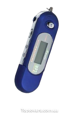 MP3 плеєр TD06 з екраном + радіо довгий Синій NEW фото