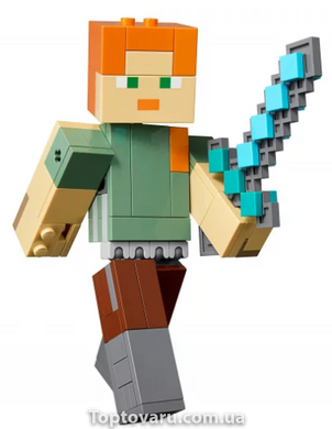 Конструктор Bela My World Minecraft 160 деталей "Алекс с цыпленком" 1238 фото