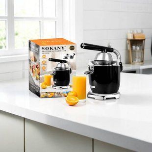 Соковыжималка электрическая для цитрусовых 45Вт Sokany SK‑01019 Черная 35890 фото