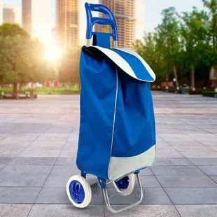 Сумка на коліщатках для покупок Trolley small Синя 23332 фото