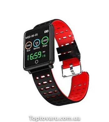 Смарт-годинник Smart Watch F5 Чорно-червоний 3572 фото