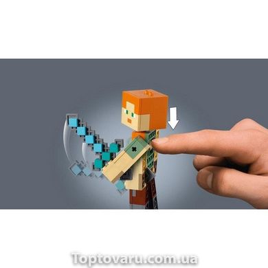 Конструктор Bela My World Minecraft 160 деталей "Алекс с цыпленком" 1238 фото