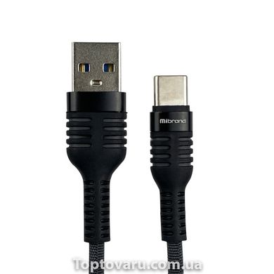 Кабель Mibrand MI-13 Feng World Charging Line USB для Type-C 2A 1m Black/Grey MIDC/13TBG-00001 фото