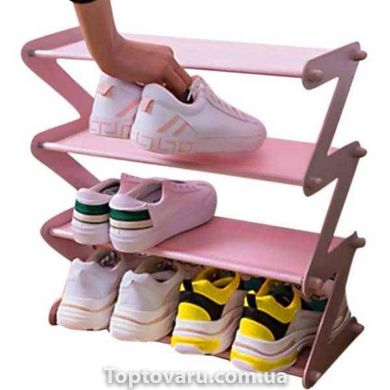Полка-стелаж для обуви Розовая 10741 фото