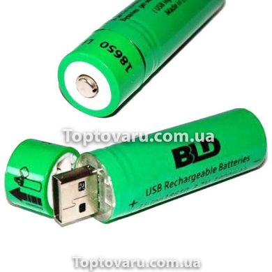 Акумулятор Battery USB 18650 з USB зарядкою 3800мАч 5777 фото
