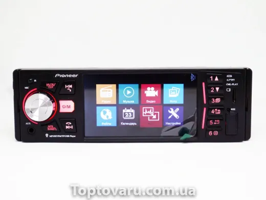 Автомагнитола MP5 Pioneer 4226 экран 4.1 Bluetooth AV-in Пульт на руль 4807 фото