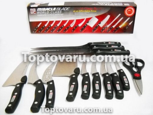 Набір ножів Miracle Blade World Class 13 в 1 Knife Set 4576 фото