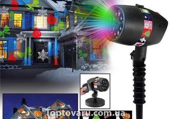 LED проектор Christmas Star shower slide show 12 слайдов 1378 фото