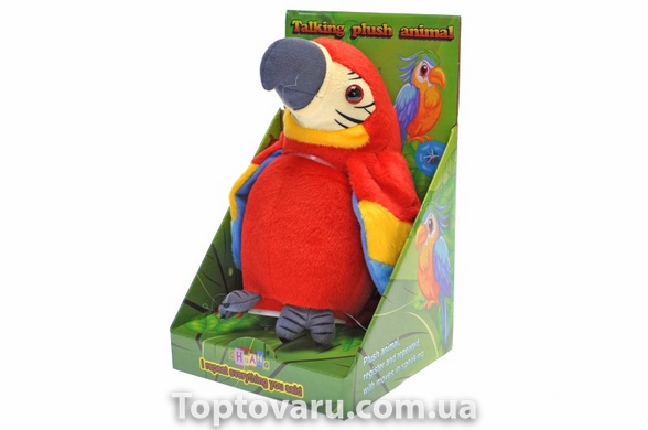 Інтерактивна іграшка розмовляючий Папуга - повторюха Червоний 2740 фото