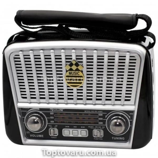 Радіоприймач RX-BT456 Golon FM Срібло 18379 фото