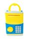 Дитячий сейф-скарбничка Cartoon Bank з кодовим замком жовто-блакитний NEW фото 1