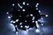 Xmas Гірлянда Бахрома 200 діодів біла (чорний провід 3.5 * 0.45м) 1563 фото 2