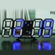 Електронні настільні годинник з будильником і термометром LY 1089 Чорні з синім підсвічуванням 7342 фото 1