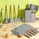 Набор кухонных принадлежностей 19 предметов Kitchen Set Серый 15646 фото 4