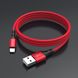 Кабель BOROFONE BX20 USB to iP 2A, 1m, nylon, TPE connectors, Red BX20LR-00001 фото 2