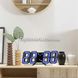 Электронные настольные часы с будильником и термометром LY 1089 Черные с синей подсветкой 7342 фото 2