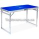 Стіл і стільці для пікніка з посиленими ніжками Folding Table Синій 6600 фото 2