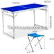 Стіл і стільці для пікніка з посиленими ніжками Folding Table Синій 6600 фото 3