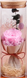 Роза в колбе с LED подсветкой Большая №A52 розовая 1491 фото 1