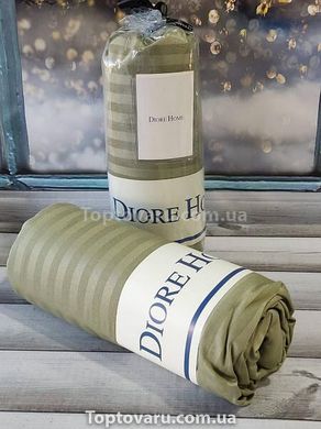Простынь на резинке(160х200см) Diore Moss Сатин-страйп Хлопок 15834 фото