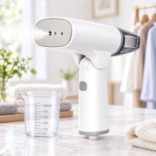 Відпарювач для одягу складаний HANDHELD GARMENT DT-1482 з мірною склянкою для води Білий 38927 фото