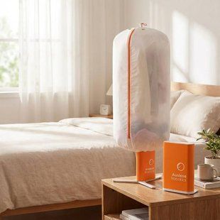 Сушилка портативная для вещей Notebook-Style Portable Dryer Оранжевая с белым 33152 фото