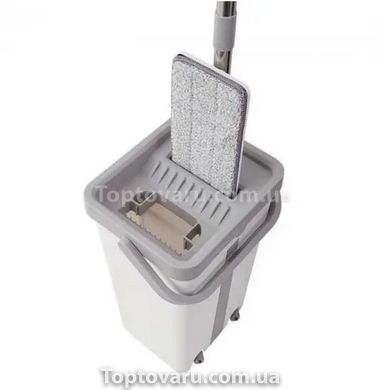 Комплект для прибирання відро та швабру HouseWork Scratch Mop 8л Білий 10943 фото