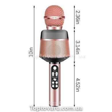 Караоке микрофон Q008 Розовое Золото 11211 фото