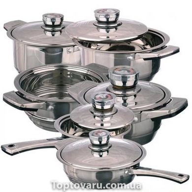 Набор посуды из нержавеющий стали 17 предметов Zepter ZP-8002 15239 фото