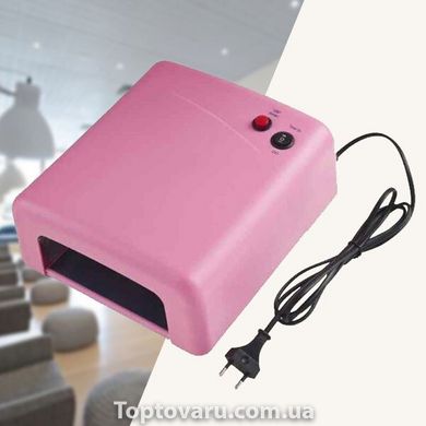 Лампа для нарощування нігтів ZH-818 36W Рожева 3386 фото