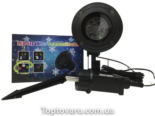 Лазерний Проектор LED Strahler Schneeflocke № ZP2 1379 фото