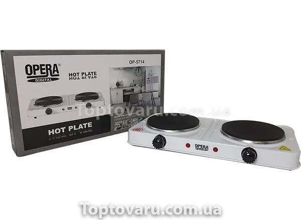 Плита электрическая двухконфорочная Hot Plate Opera OP 5714 2000W 9070 фото