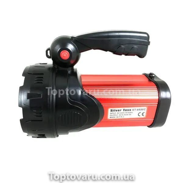 Фонарь Silver Toss ST-6688C 6000 mAh 10w Красный 9528 фото