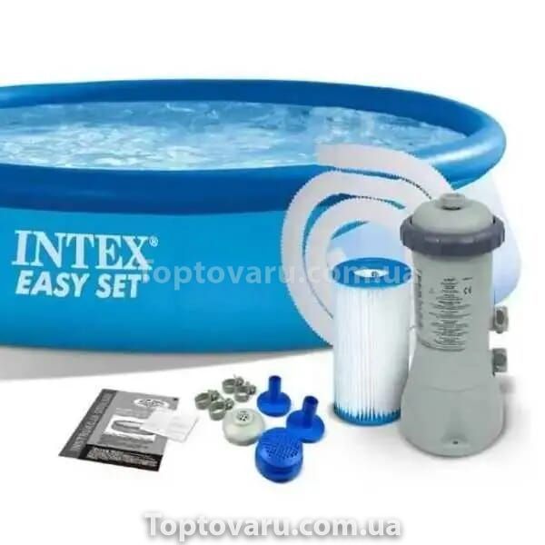 Басейн сімейний Intex 28118 (305х61см) 3077л + 220V фільтр-насос у коробці. 10963 фото