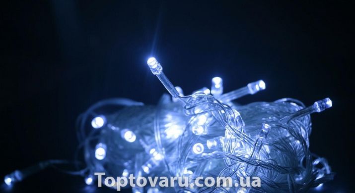 Xmas Нить 300 LED БЕЛЫЙ (прозрачный провод,20 метров) 1439 фото