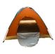 Палатка 4-х местная Зеленая с оранжевым 3951 фото 4