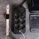 Мережевий фільтр подовжувач 2м, 6 розеток 4*USB+Type-C Power-Socket F06U Чорний 35150 фото 1