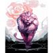 Картина за номерами Strateg ПРЕМІУМ Рожевий лев розміром 40х50 см (GS377) GS377-00002 фото 1