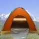 Палатка 4-х местная Зеленая с оранжевым 3951 фото 1