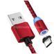 Магнітний кабель 3 в 1 USB - microUSB / Lightning / Type-C Червоний 26479 фото 4
