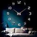 Часы настенные 3D DIY Clock NEW (с цифрами) Silver 9167 фото 2