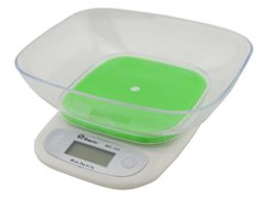 Ваги кухонні електронні Domotec ACS 125 (до 7 кг) зі знімною чашею Зелені 6603 фото