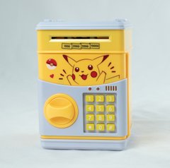 Детский сейф-копилка Cartoon saving box с кодовым замком pokemon