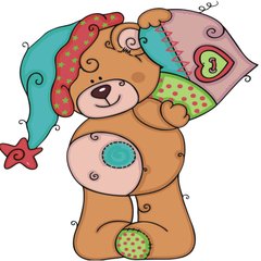 Картина по номерам Strateg ПРЕМИУМ Медвежонок с сердцем с лаком размером 30х30 см ES100 ES100-00002 фото