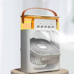 Вентилятор настольный с увлажнением и подсветкой от USB Белый 19677 фото