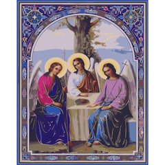 Картина за номерами Strateg ПРЕМІУМ Свята Трійця з лаком розміром 40х50 см (SY6700) SY6700-00002 фото