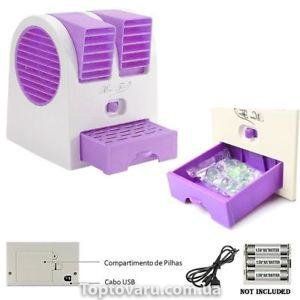 Настольный мини кондиционер Conditioning Air Cooler USB фиолетовый 331 фото