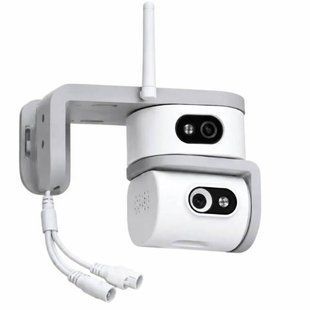 Камера відеоспостереження SmartHD Ai08+ 4G PTZ 360&deg; із додатком V380 Pro Біла 38500 фото