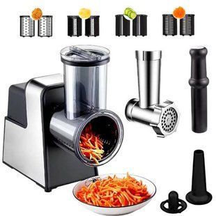 Мясорубка-овощерезка 10in1 со сменными насадками Hoffmans HM-277 (1000W) 25629 фото